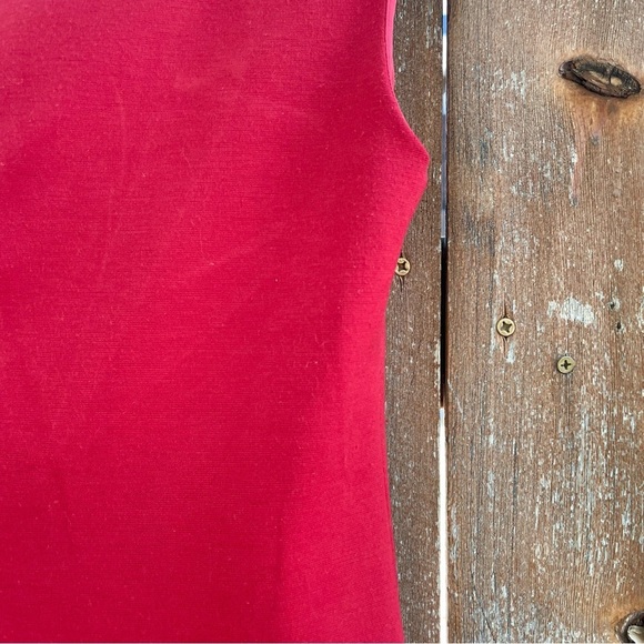 SFERA Women’s Red Pencil Sheath Dress Cap Sleeve Portugal Size Medium - Picture 10 of 14